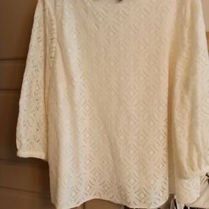 White lace blouse